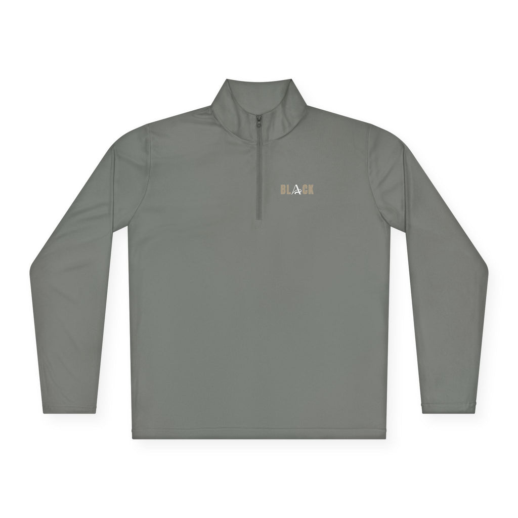 Unisex Black Quarter-Zip Pullover
