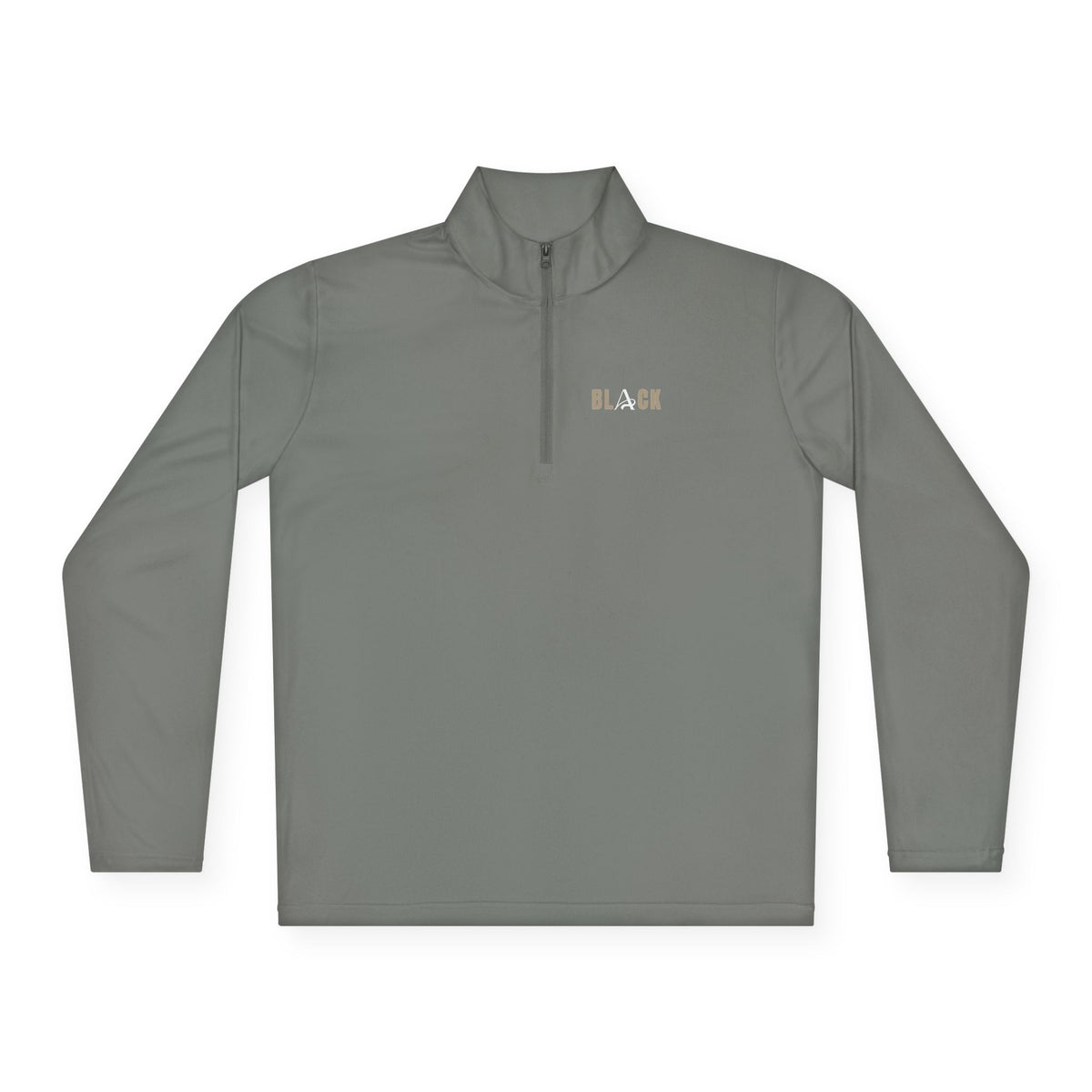 Unisex Black Quarter-Zip Pullover