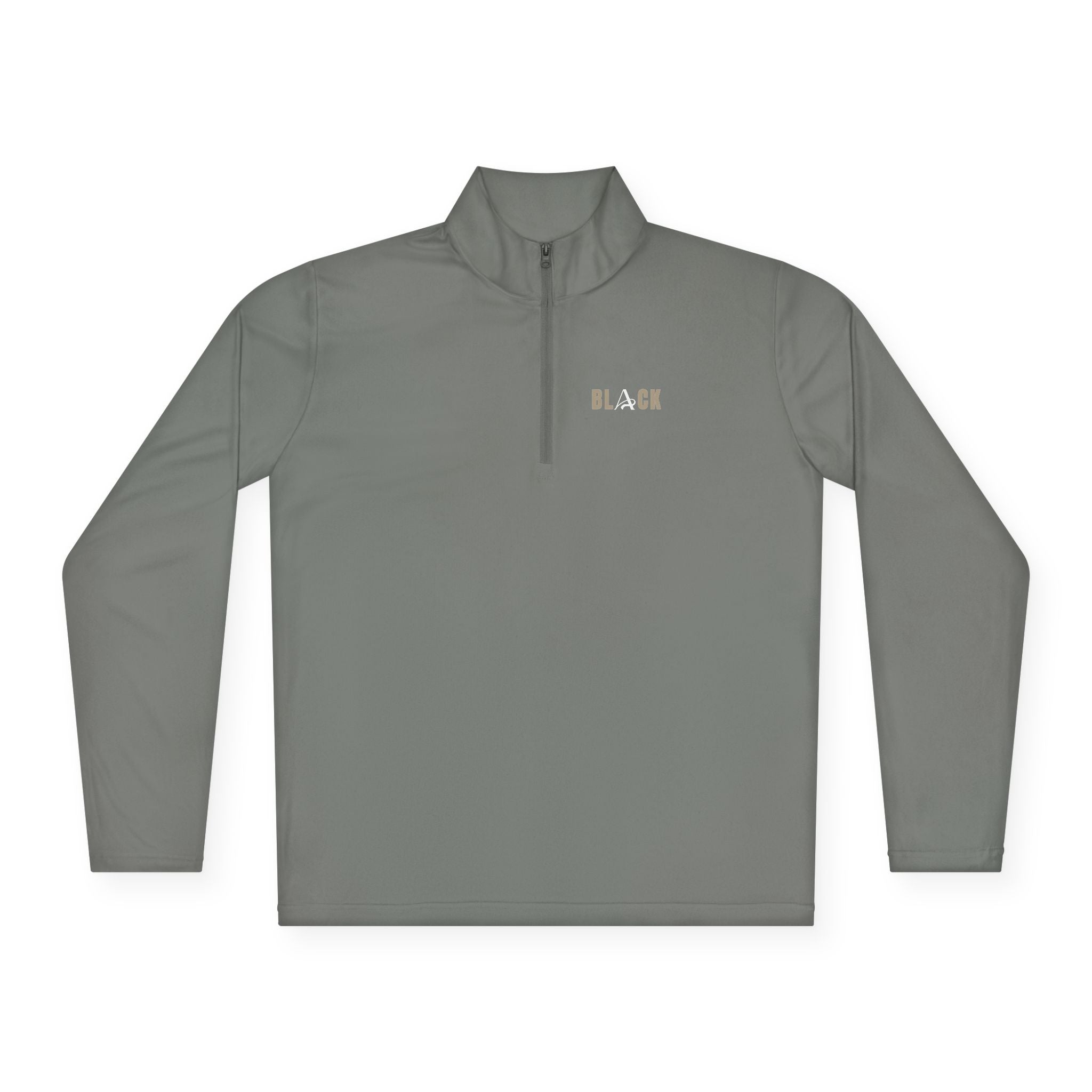 Unisex Black Quarter-Zip Pullover