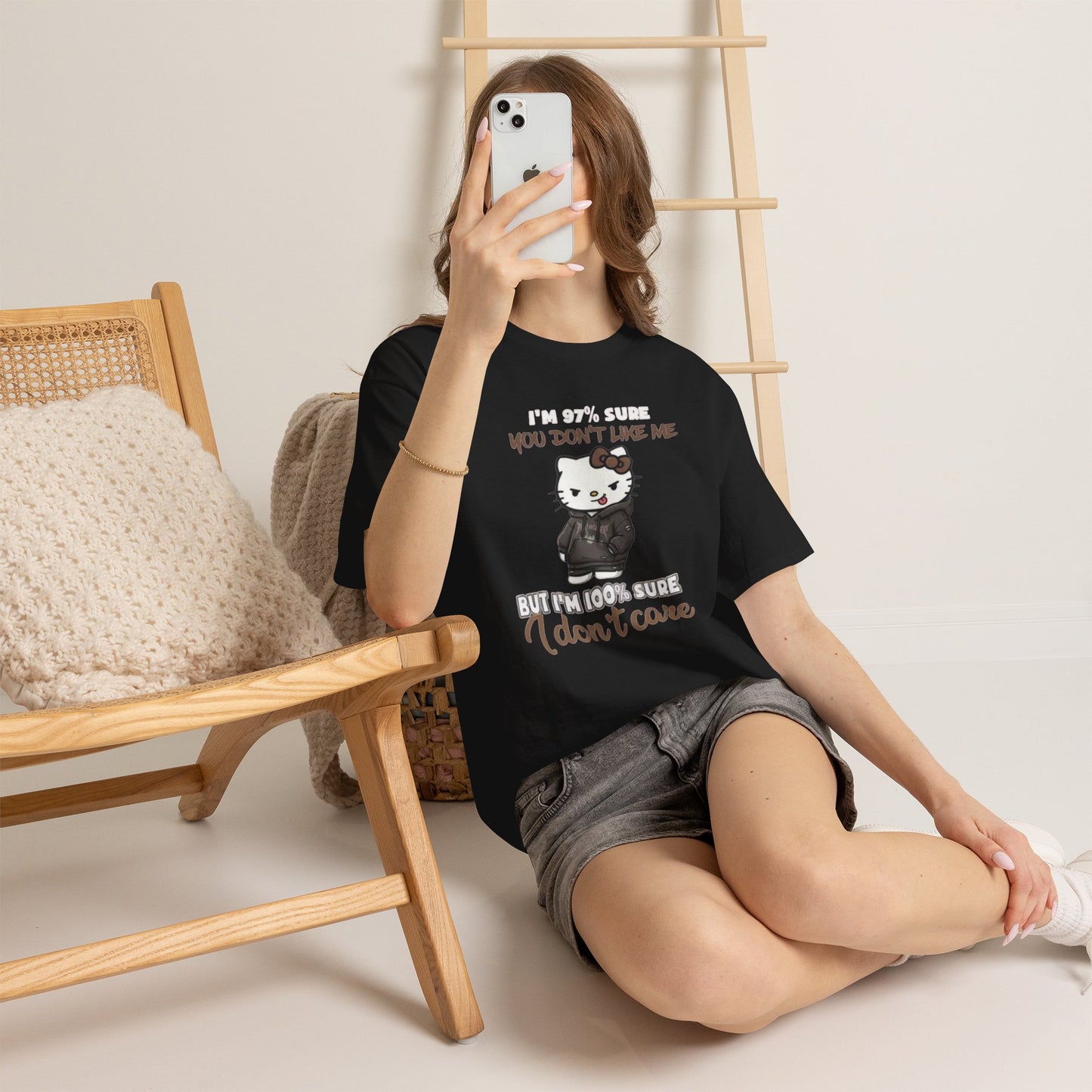Women I’m 97% sure  hello kitty Tee