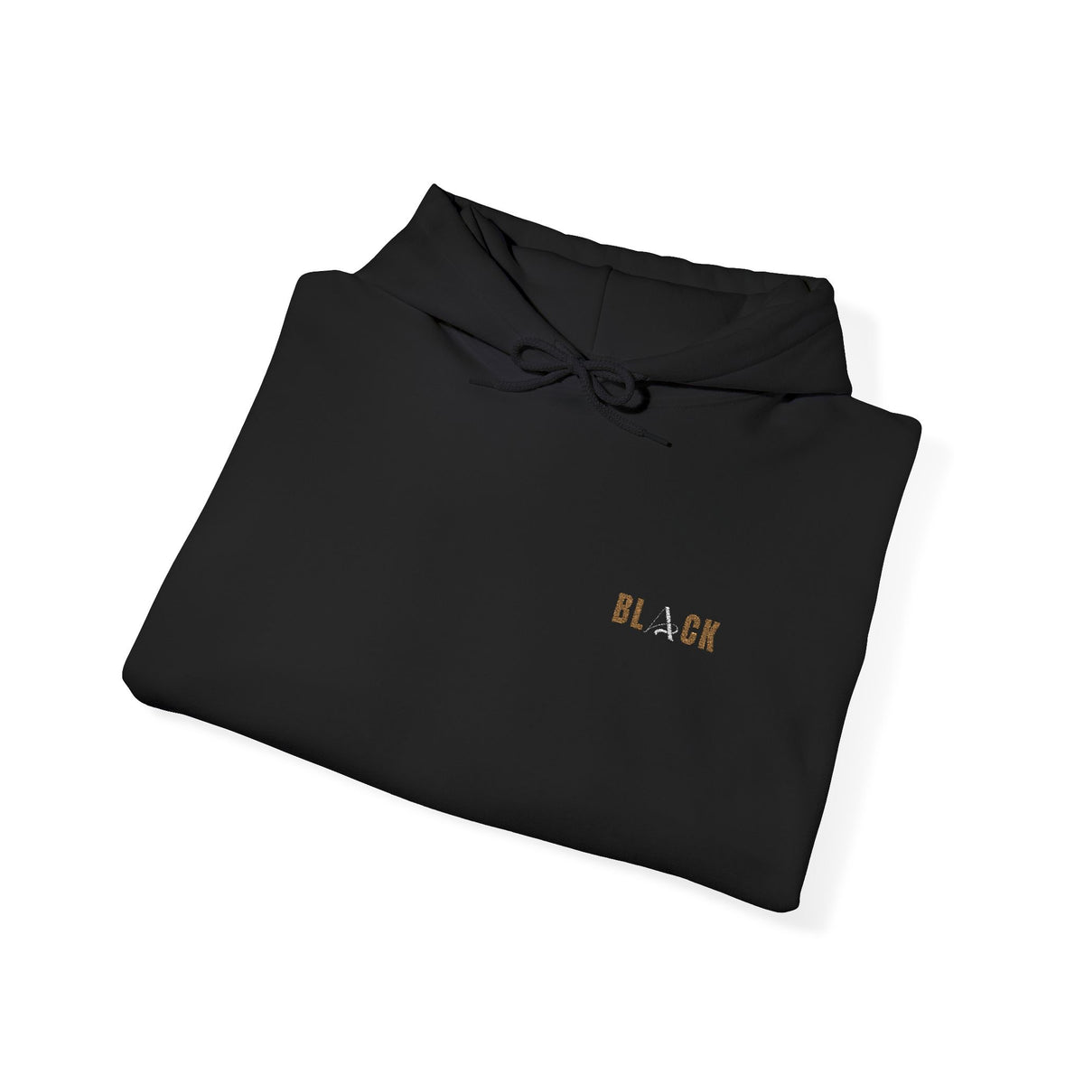 Unisex Black Hooded Sweatshirt