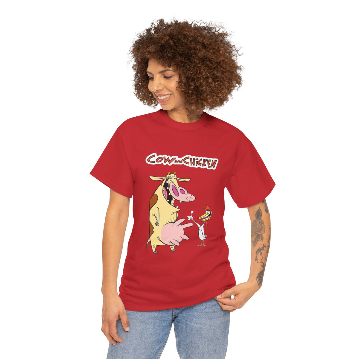 Unisex cow and chicken Tee