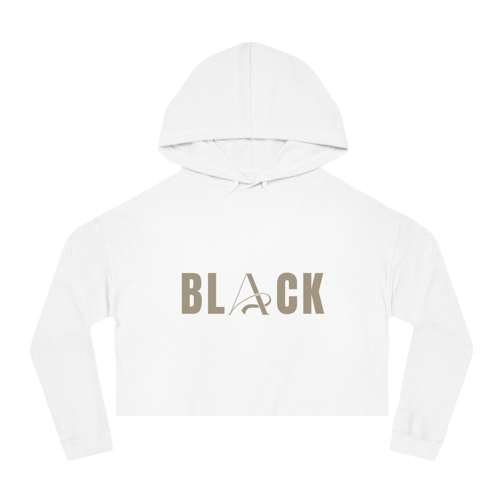 Black Women’s Cropped Hooded Sweatshirt