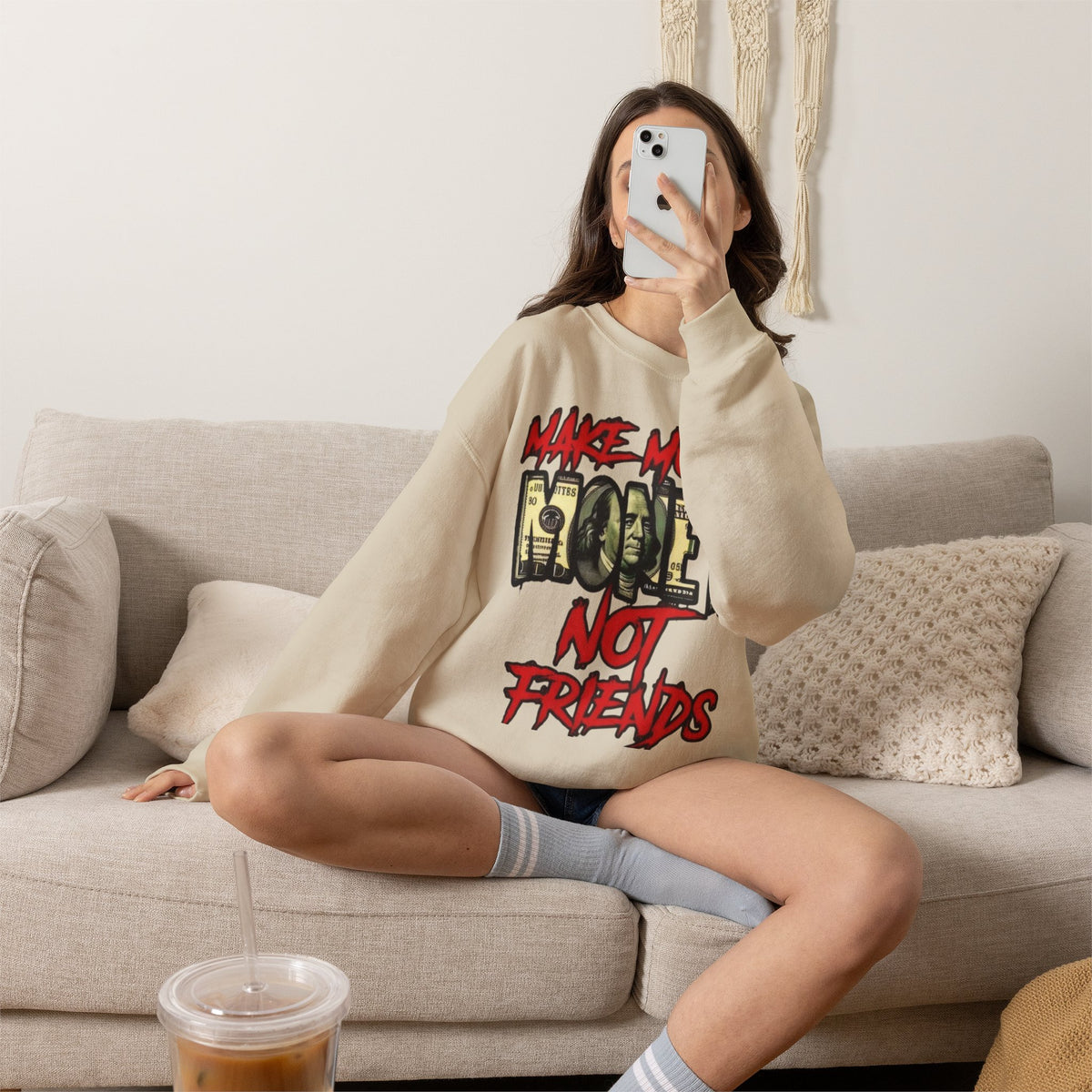 Unisex make money not friends Sweatshirt