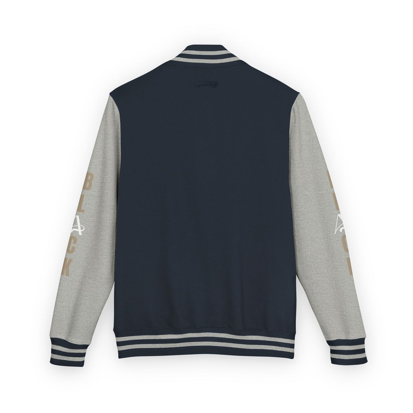 Black Unisex Heavyweight Letterman Jacket