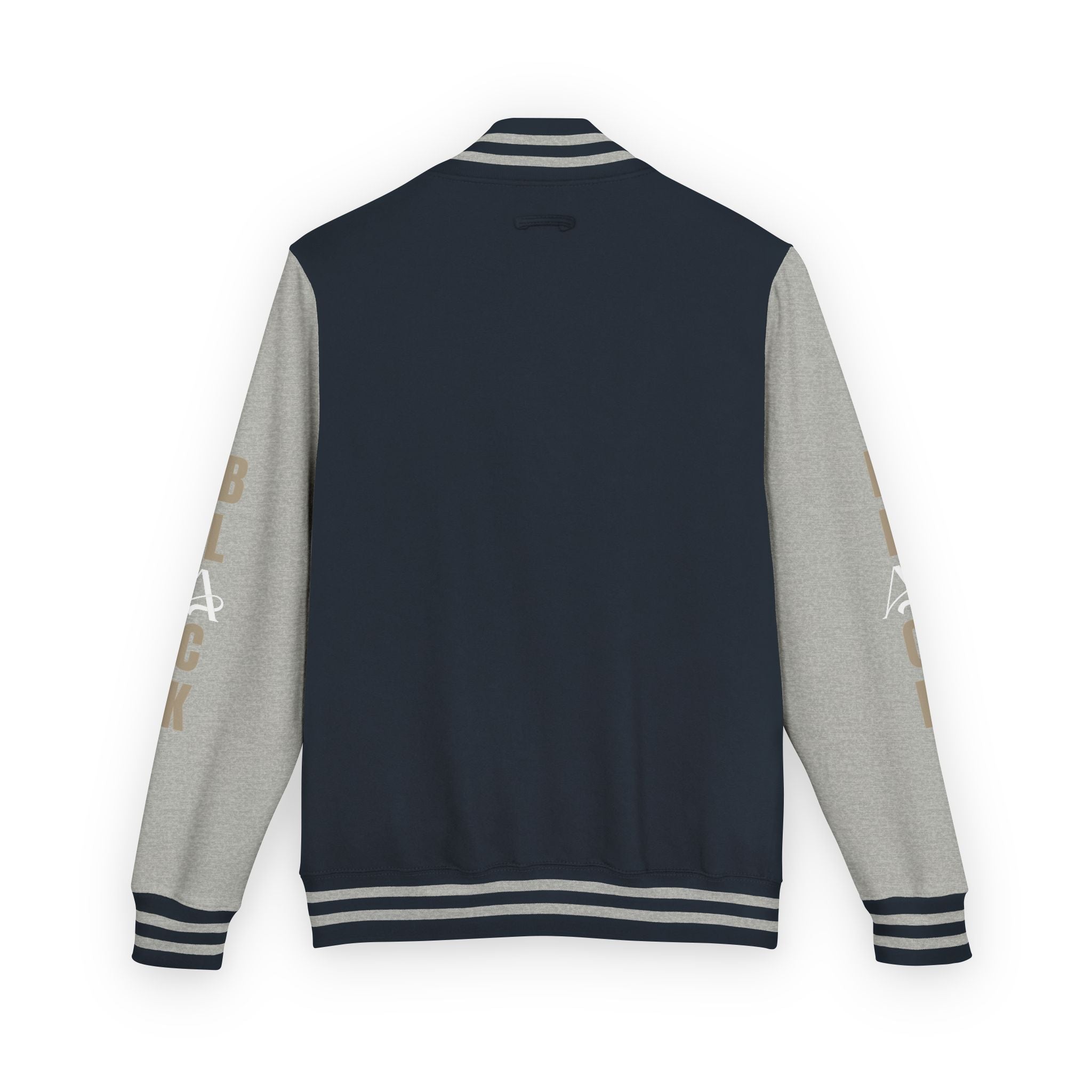 Black Unisex Heavyweight Letterman Jacket