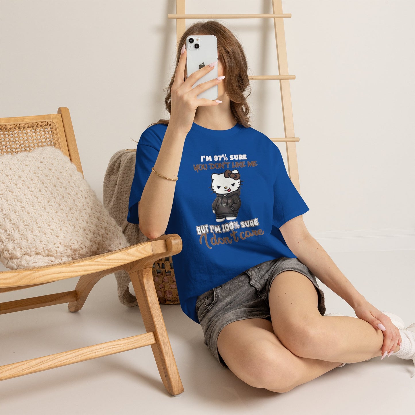 Women I’m 97% sure  hello kitty Tee