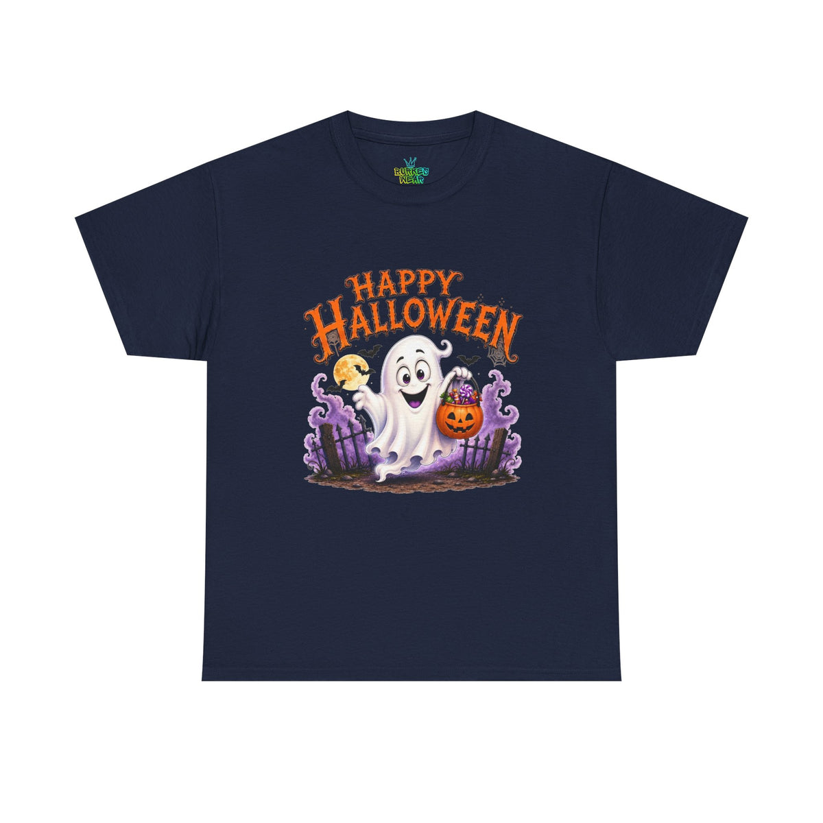 26 Unisex Happy Ghost Cotton Tee