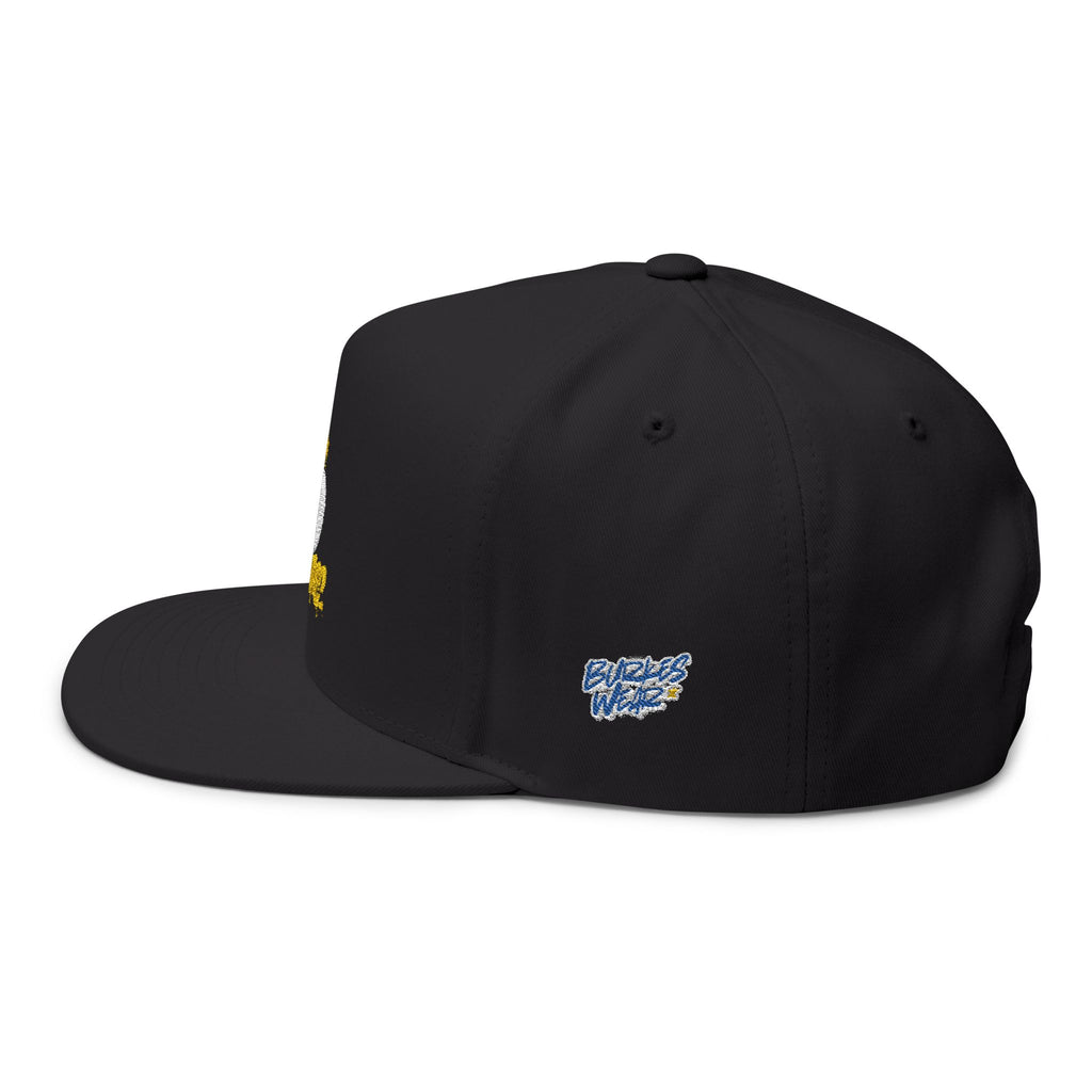 Who me Flat Bill Cap (Embroidery)