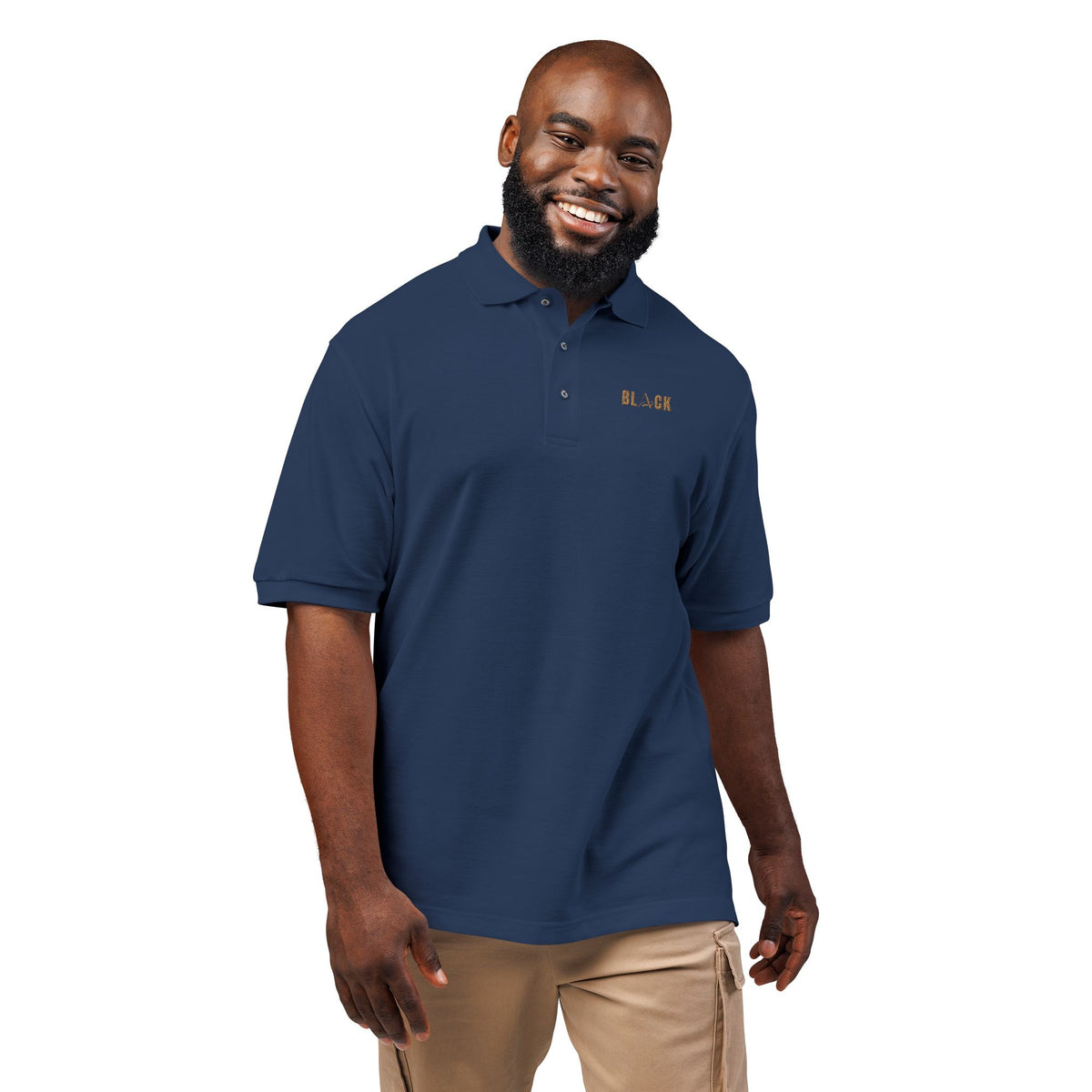 Unisex Black Polo Shirt (Embroidery)