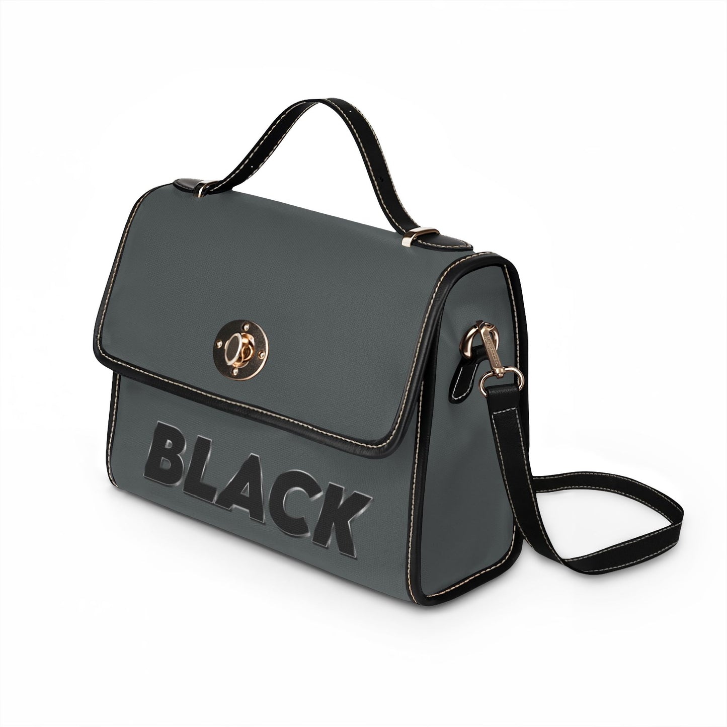 Black Waterproof Canvas Bag