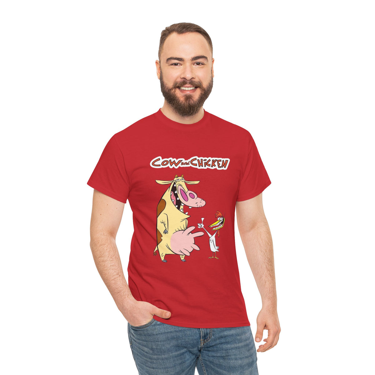 Unisex cow and chicken Tee