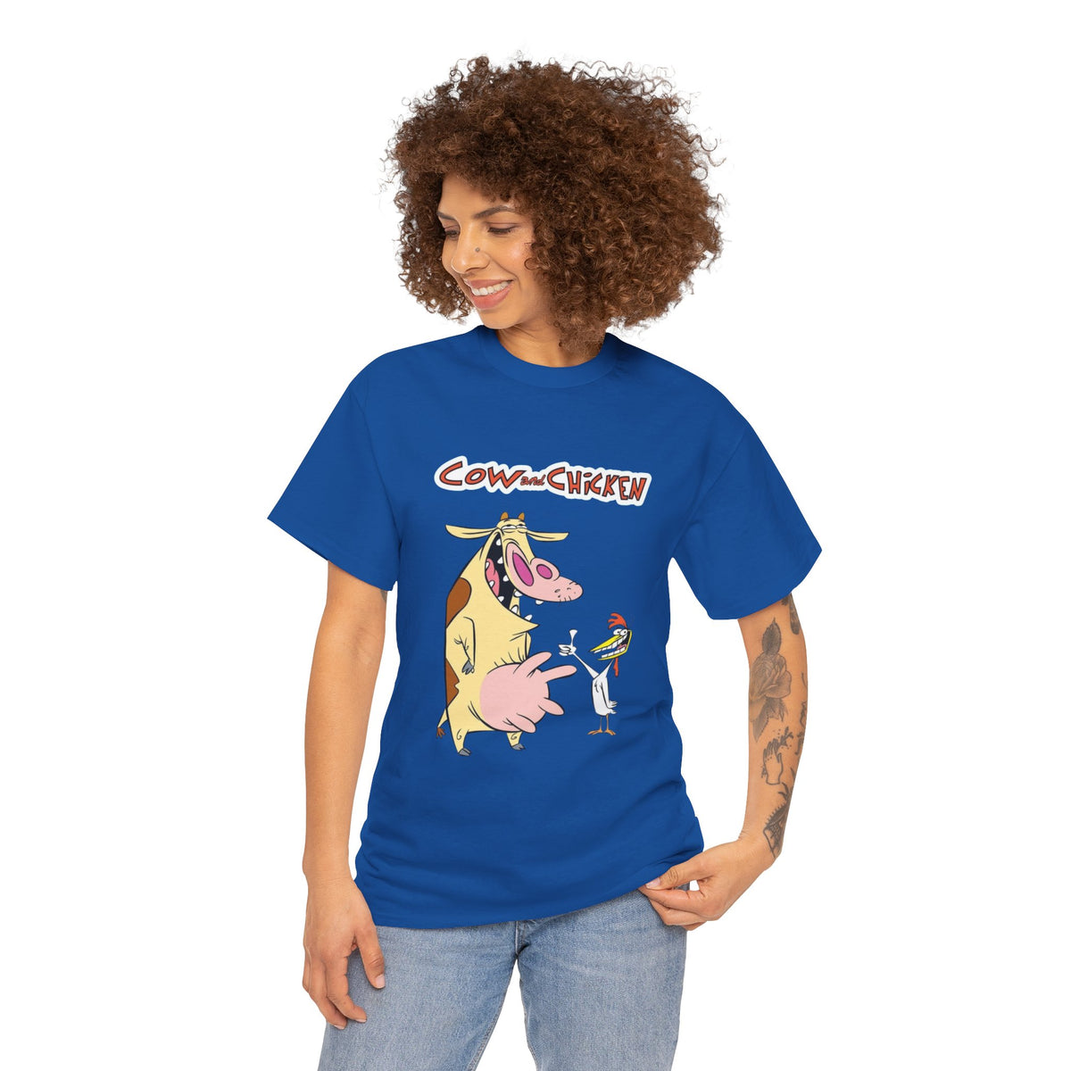 Unisex cow and chicken Tee