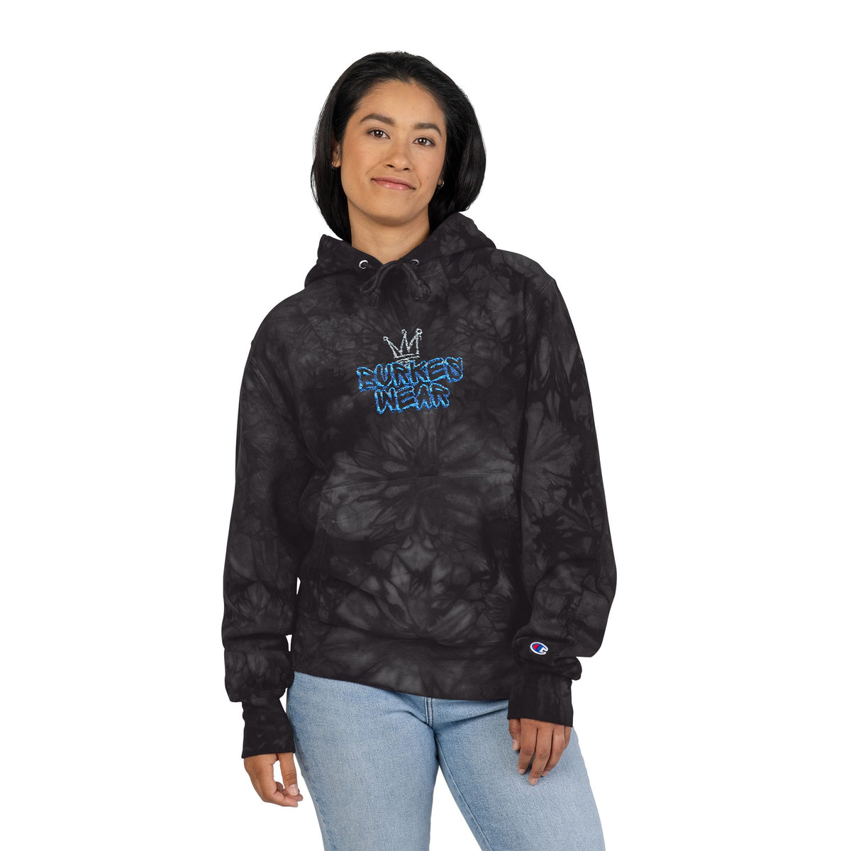 Unisex Burkes Tie-Dye Hoodie (Embroidery)