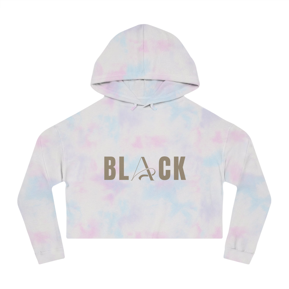 Black Women’s Cropped Hooded Sweatshirt
