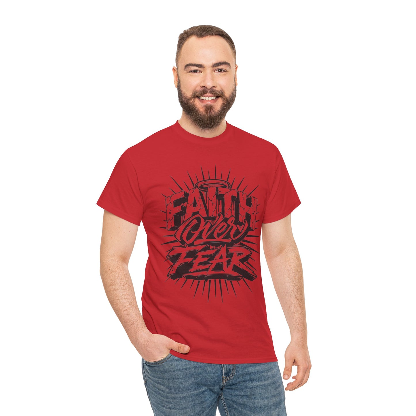 Unisex faith over fear Cotton Tee
