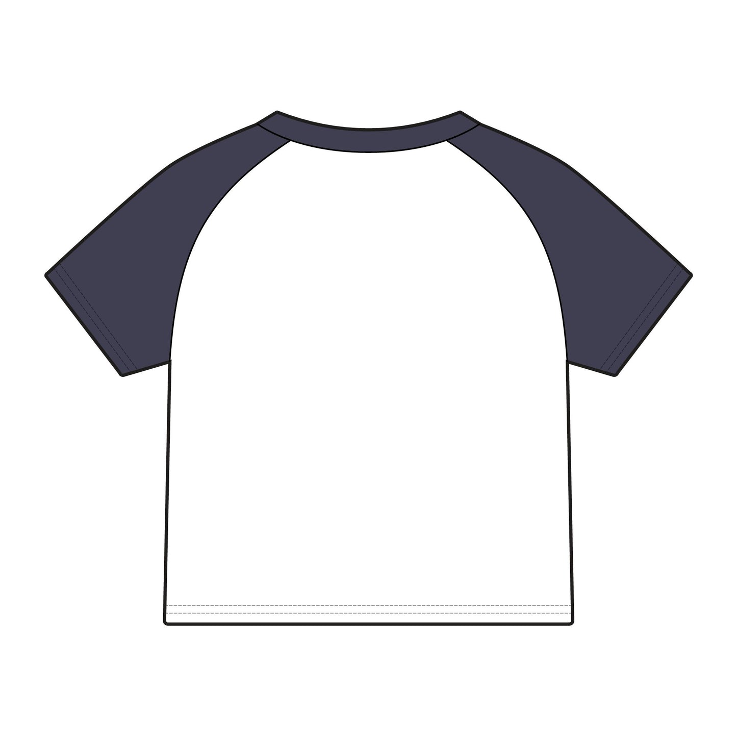 Micro Rib Raglan Baby Tee