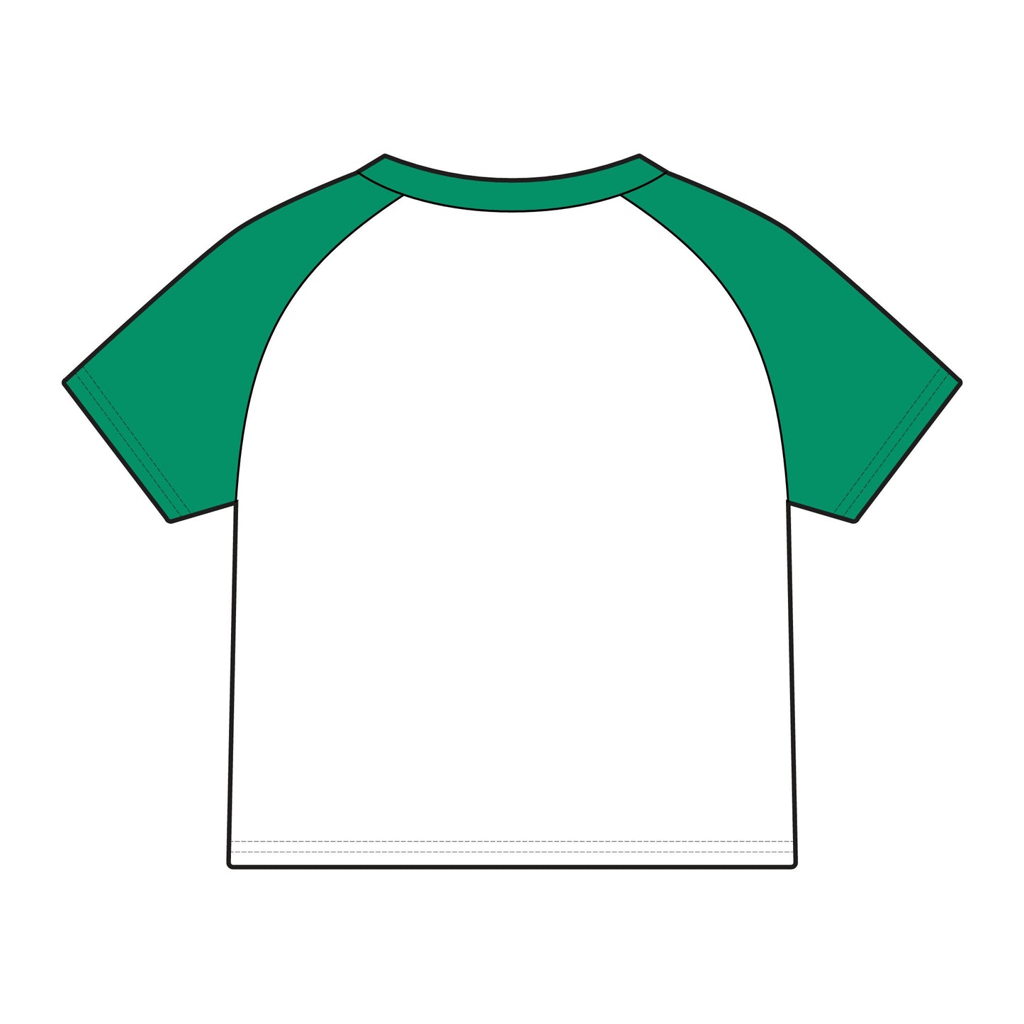 Micro Rib Raglan Baby Tee