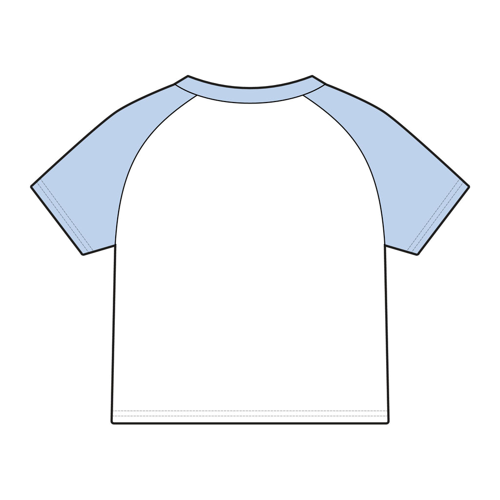 Micro Rib Raglan Baby Tee