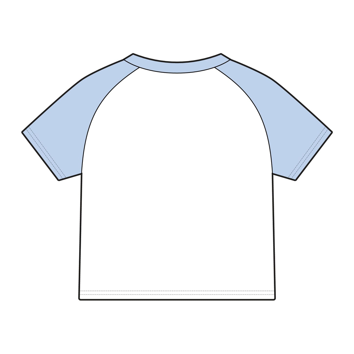 Micro Rib Raglan Baby Tee