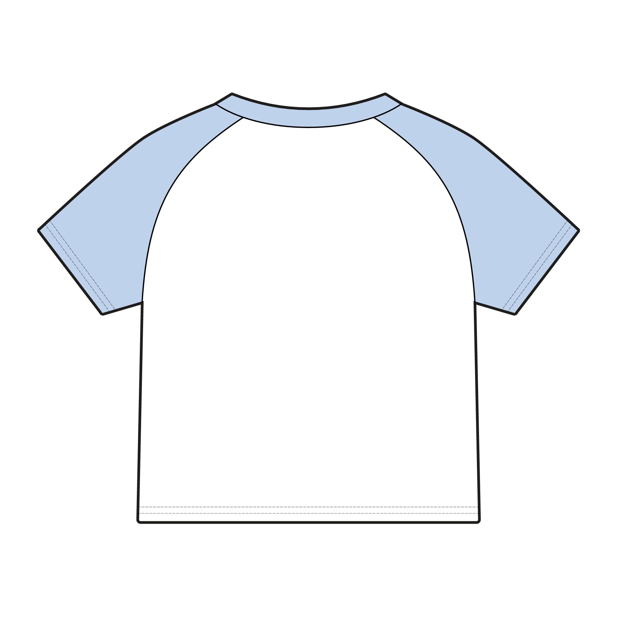 Micro Rib Raglan Baby Tee