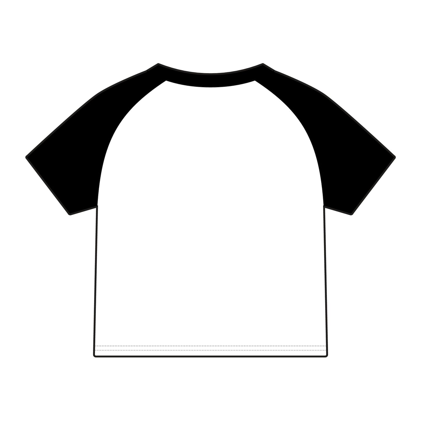 Micro Rib Raglan Baby Tee