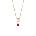 Personalized Numeric Birthstone Necklace