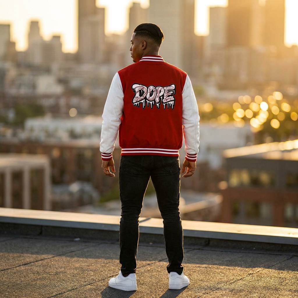 Unisex Dope Heavyweight Letterman Jacket