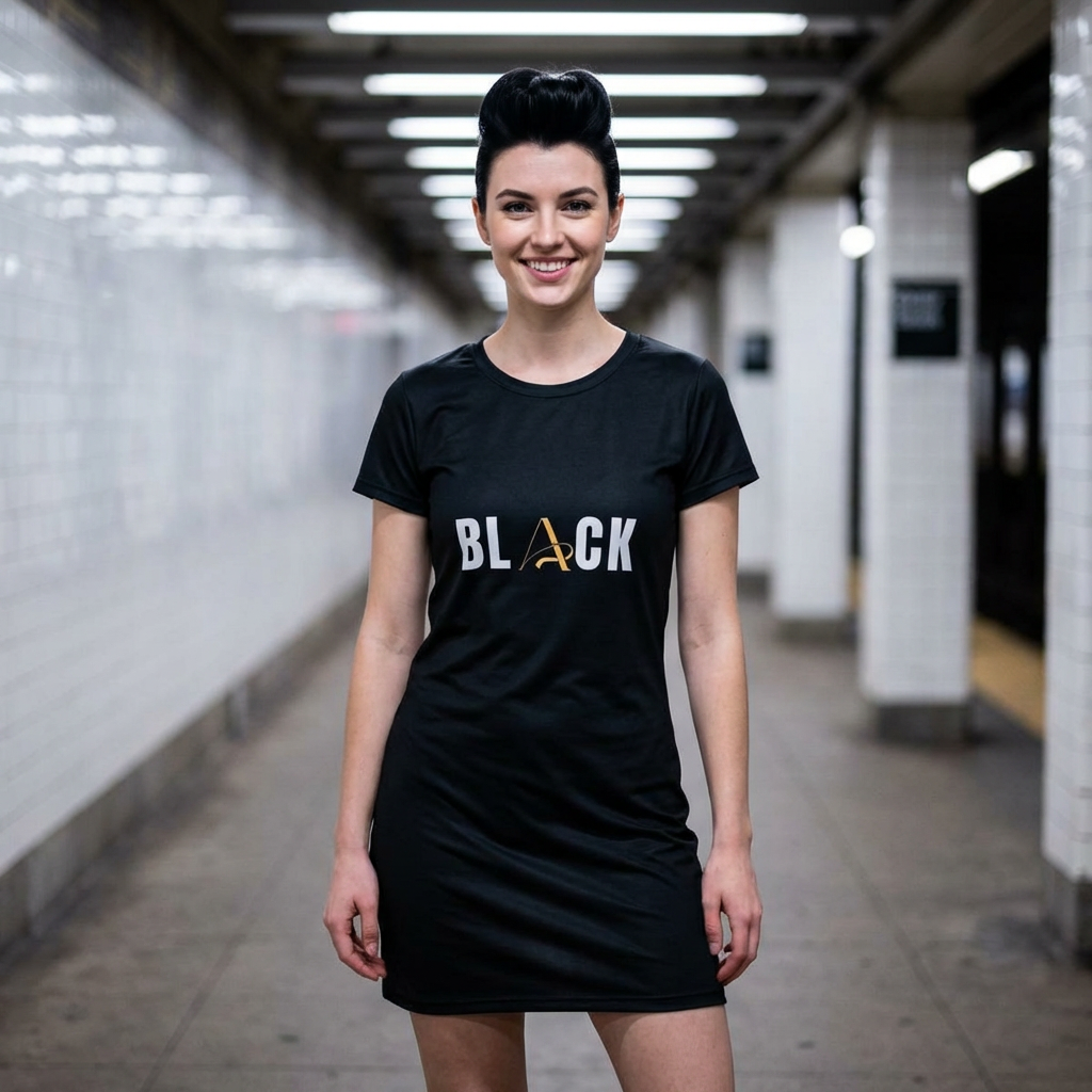 Black T-Shirt Dress