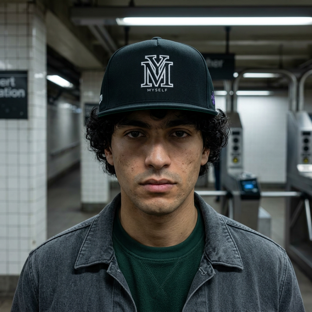 Myself Flat Bill Cap (Embroidery)