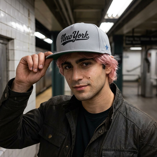 New York Flat Bill Cap (Embroidery)