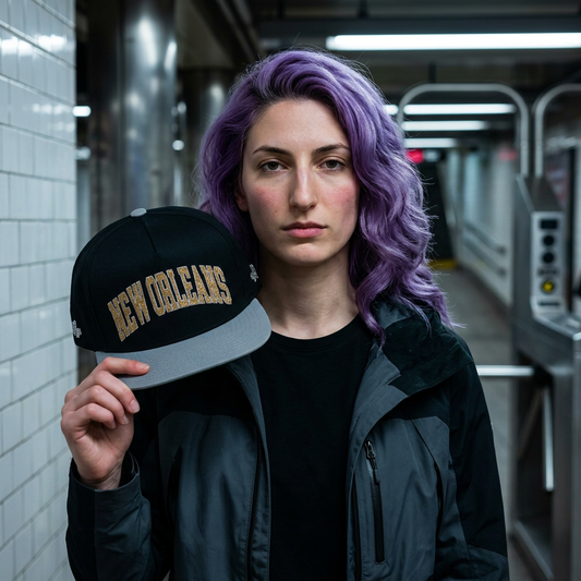 New Orleans  Flat Bill Cap (Embroidery)