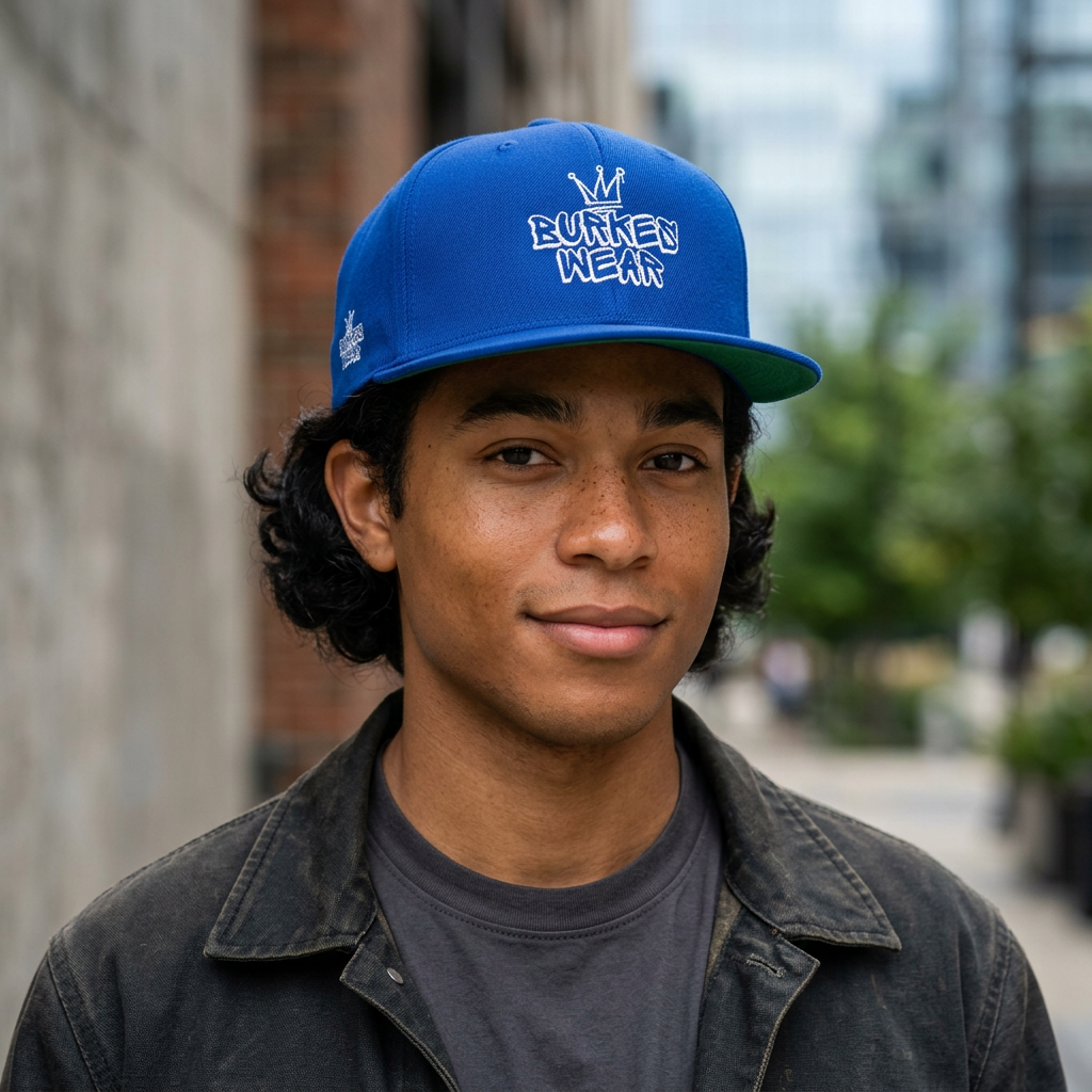 Burkes Brand Flat Bill Cap (Embroidery)