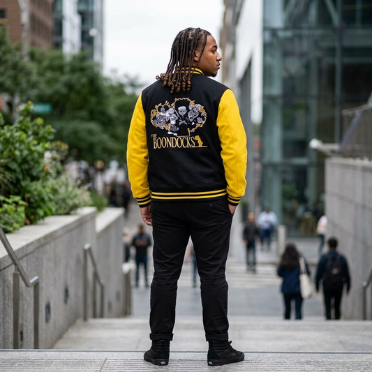 Unisex The Boondocks Heavyweight Letterman Jacket