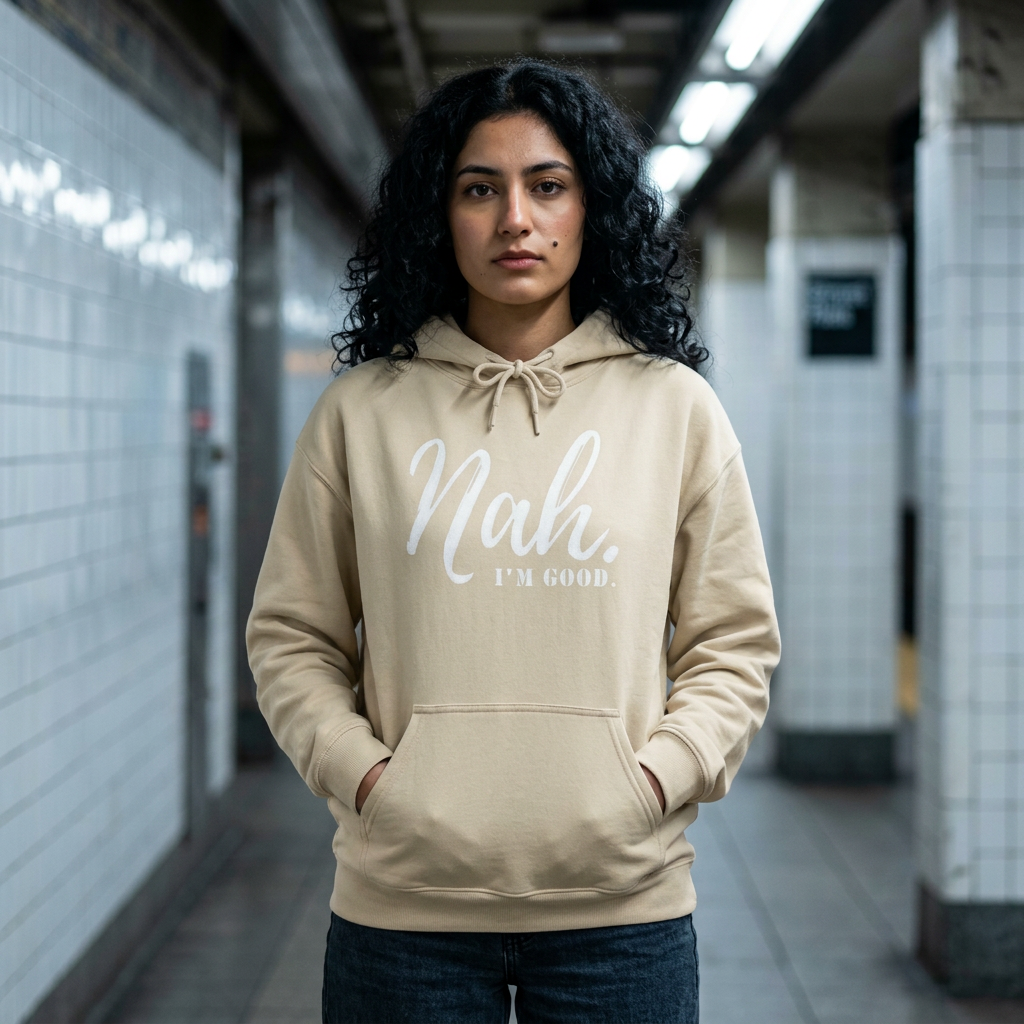 Unisex Nah Hooded Sweatshirt