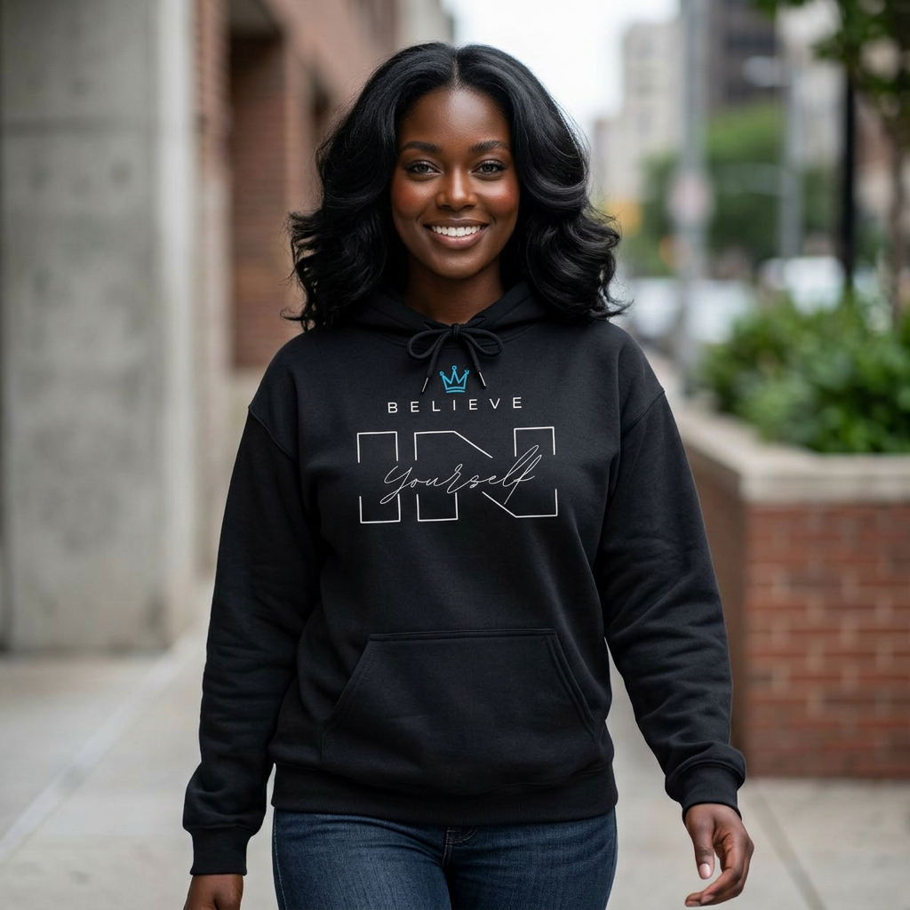 Unisex Believe Hooded Sweatshirt