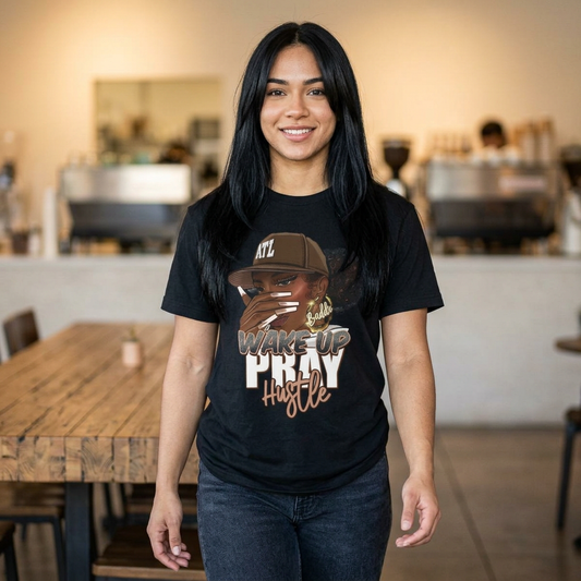 ATL wake up party and hustle Cotton Tee