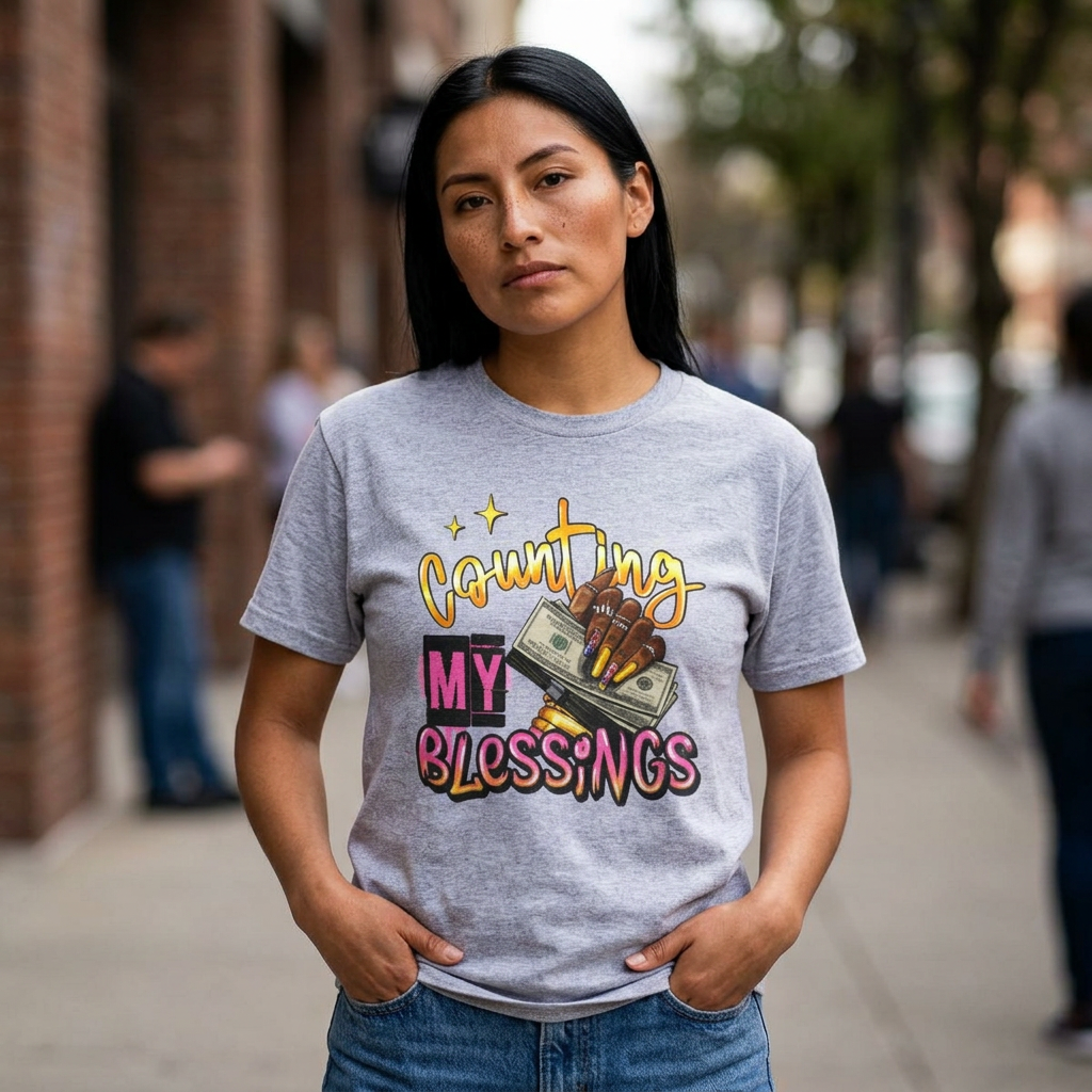 Counting my blessings Heavy Cotton Tee