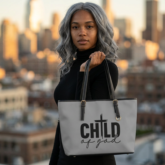 Child of god Leather Shoulder Bag