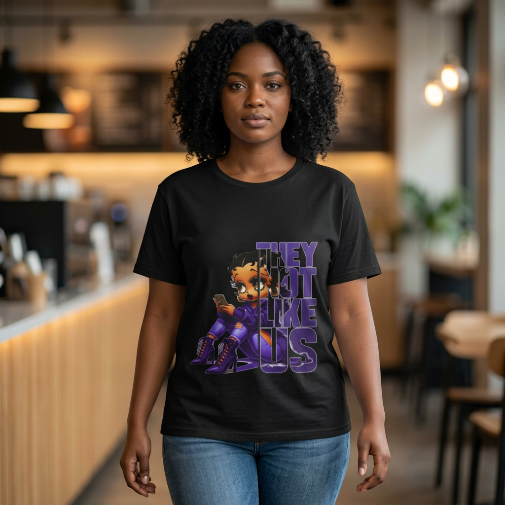 Betty Boop they not like us Tee