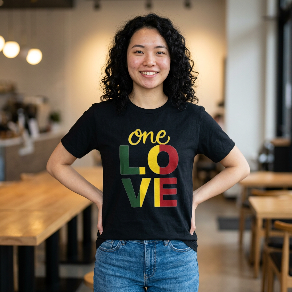 Unisex one love Heavy Cotton Tee
