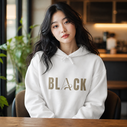 Black Women’s Cropped Hooded Sweatshirt