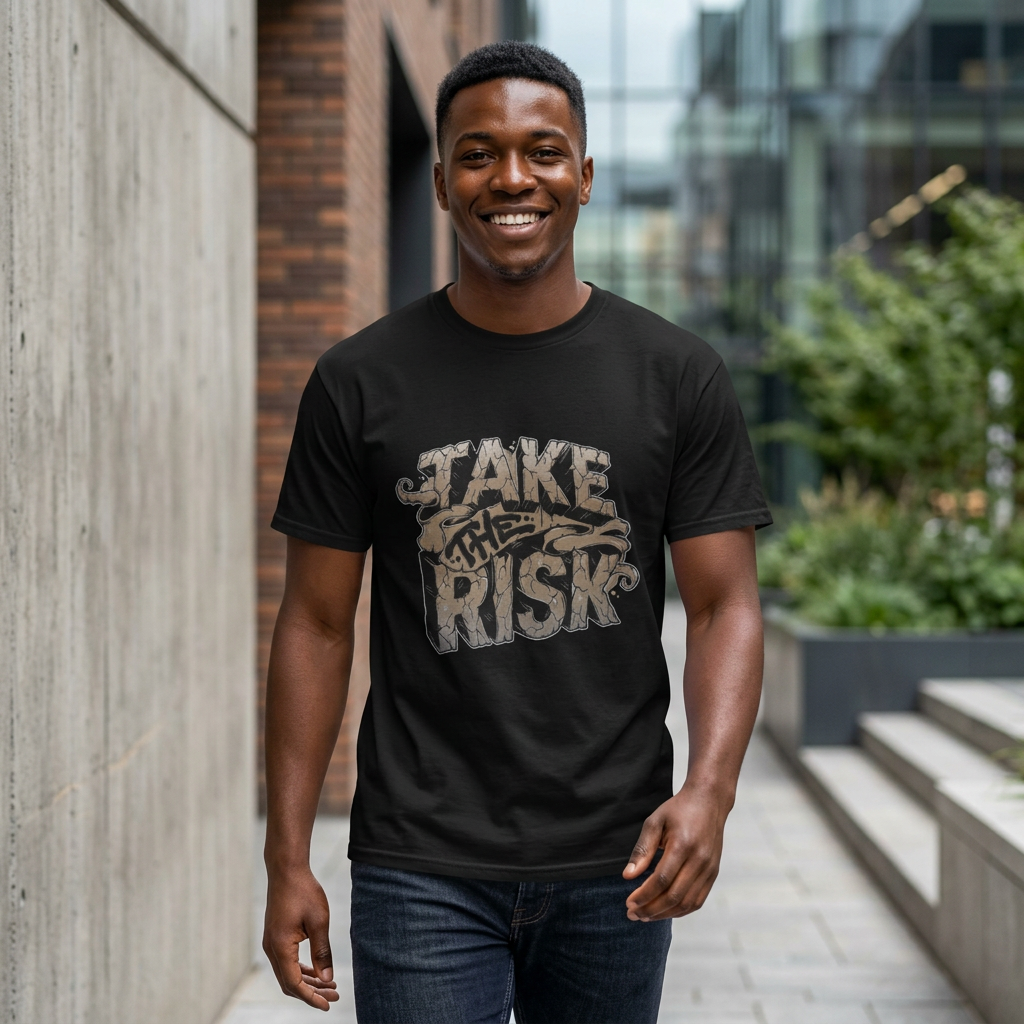 Unisex Take the Risk Cotton Tee