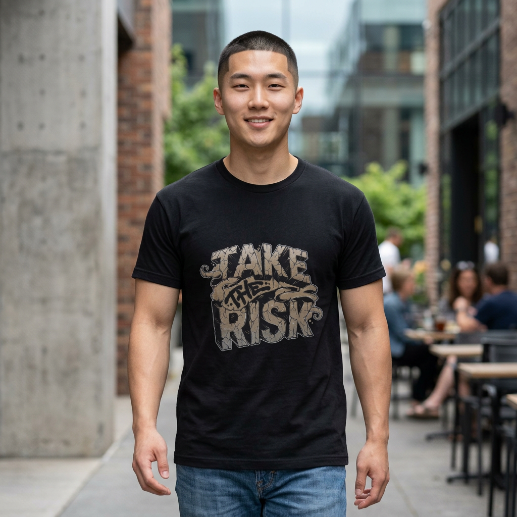 Unisex Take the Risk Cotton Tee