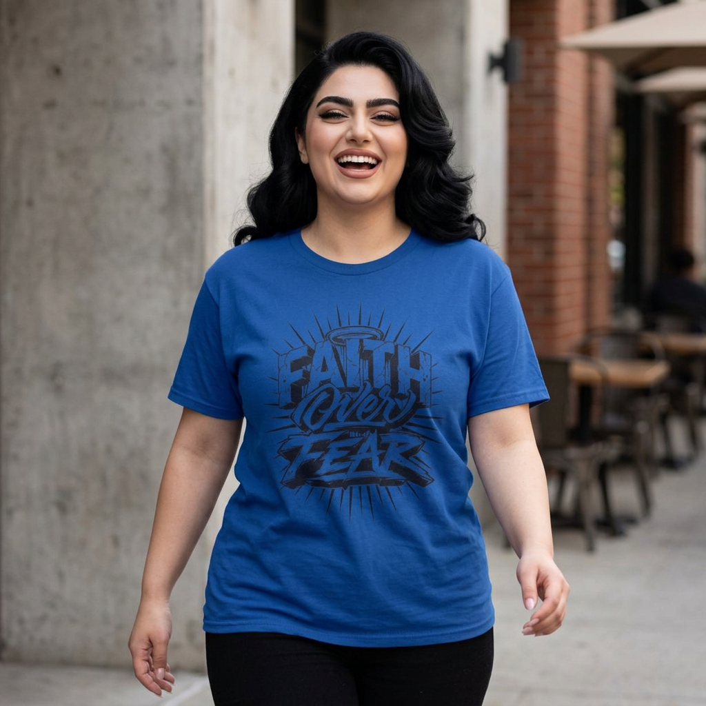 Unisex faith over fear Cotton Tee