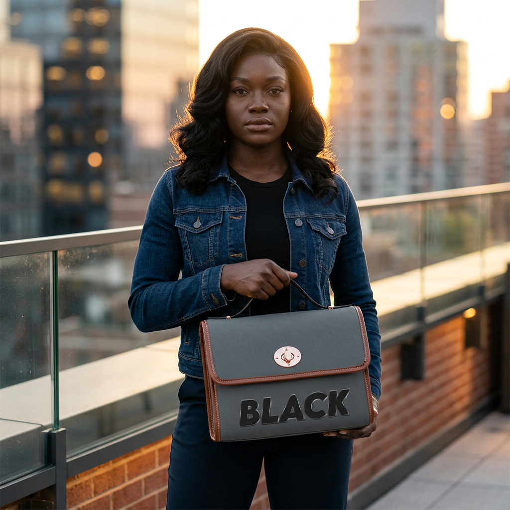 Black Waterproof Canvas Bag