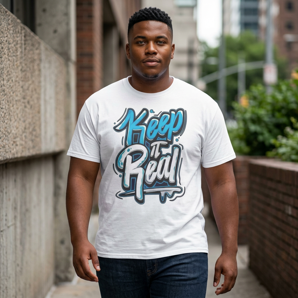 Unisex keep it real Cotton Tee