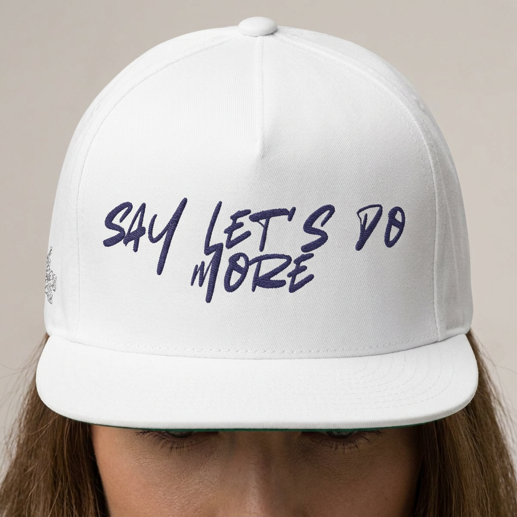 say let’s do more(Embroidery)