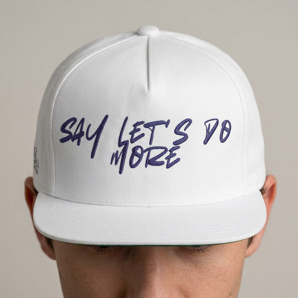 say let’s do more(Embroidery)