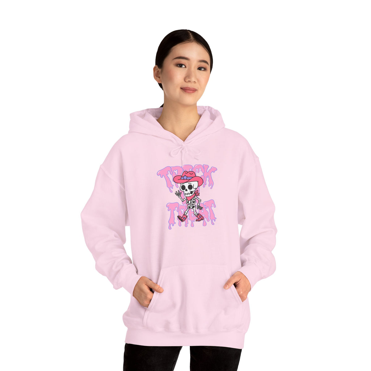 Unisex Trick or Treat Hooded Sweatshirt